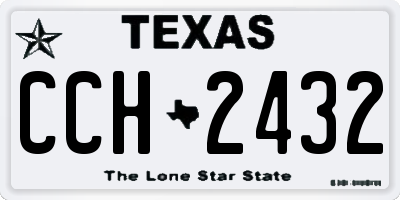 TX license plate CCH2432