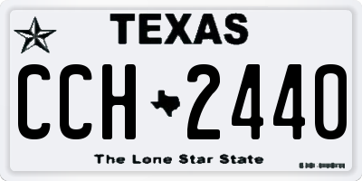TX license plate CCH2440