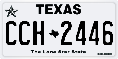 TX license plate CCH2446