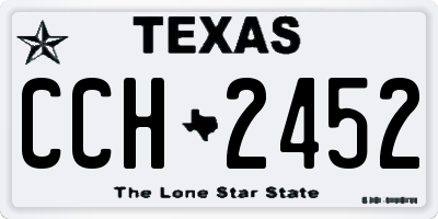 TX license plate CCH2452