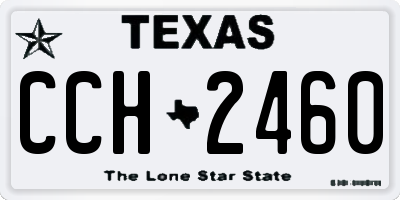 TX license plate CCH2460