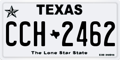 TX license plate CCH2462