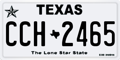 TX license plate CCH2465