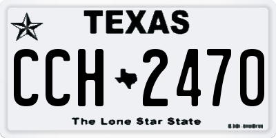 TX license plate CCH2470