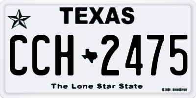 TX license plate CCH2475