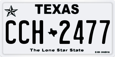 TX license plate CCH2477