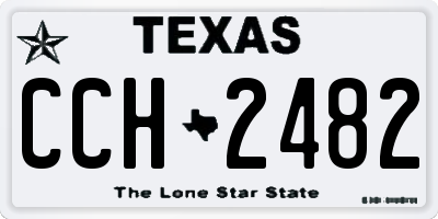 TX license plate CCH2482