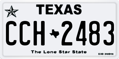 TX license plate CCH2483