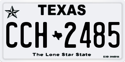 TX license plate CCH2485