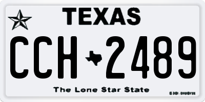 TX license plate CCH2489