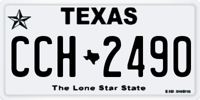 TX license plate CCH2490
