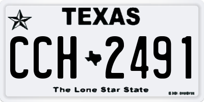 TX license plate CCH2491