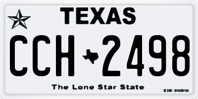 TX license plate CCH2498