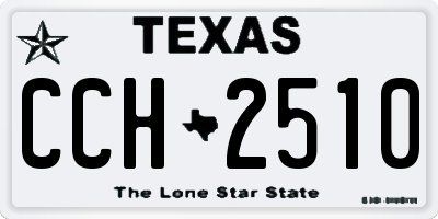 TX license plate CCH2510