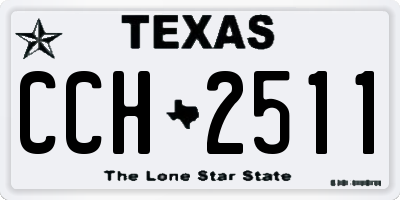 TX license plate CCH2511