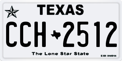 TX license plate CCH2512