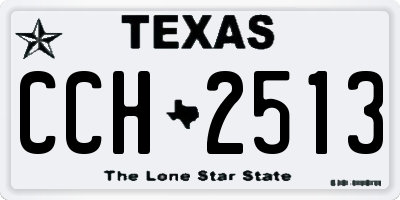 TX license plate CCH2513