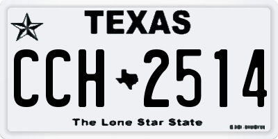 TX license plate CCH2514