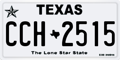 TX license plate CCH2515