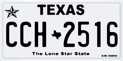 TX license plate CCH2516