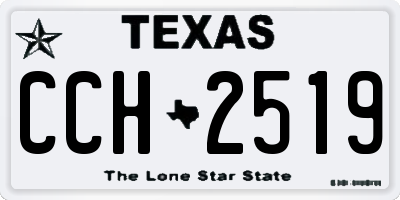 TX license plate CCH2519