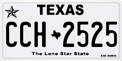 TX license plate CCH2525