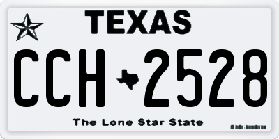 TX license plate CCH2528