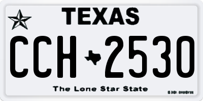 TX license plate CCH2530