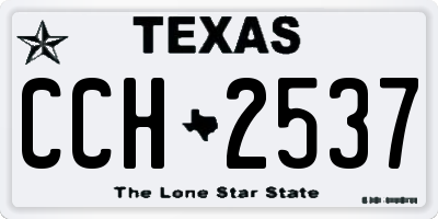 TX license plate CCH2537