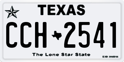 TX license plate CCH2541
