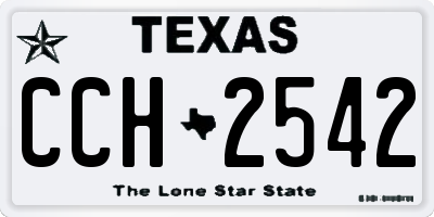 TX license plate CCH2542
