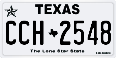 TX license plate CCH2548