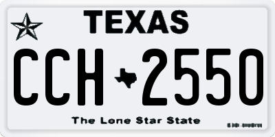 TX license plate CCH2550