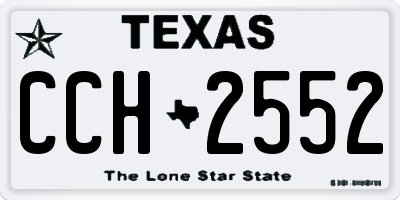 TX license plate CCH2552