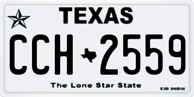 TX license plate CCH2559