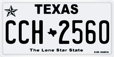 TX license plate CCH2560
