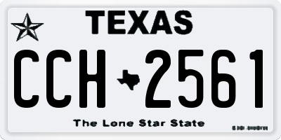 TX license plate CCH2561