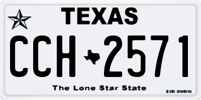 TX license plate CCH2571