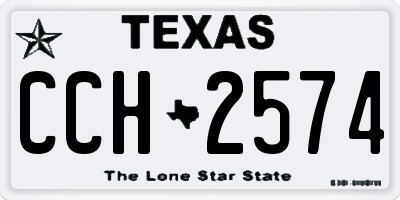 TX license plate CCH2574