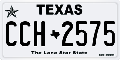 TX license plate CCH2575