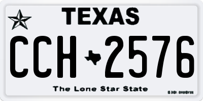 TX license plate CCH2576