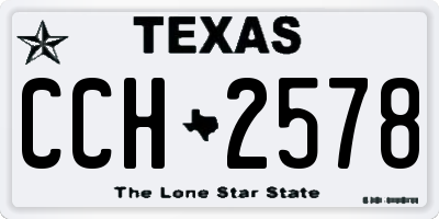 TX license plate CCH2578