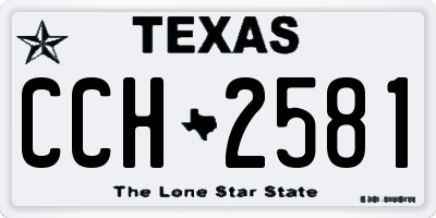 TX license plate CCH2581