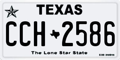 TX license plate CCH2586