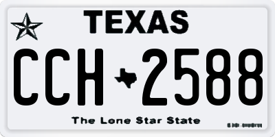TX license plate CCH2588