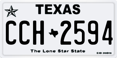 TX license plate CCH2594