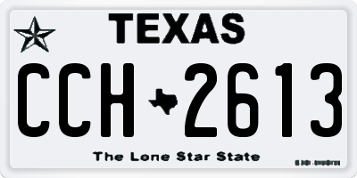 TX license plate CCH2613