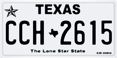TX license plate CCH2615
