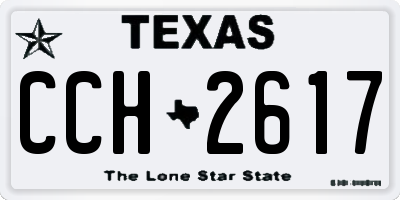 TX license plate CCH2617