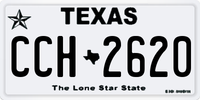 TX license plate CCH2620